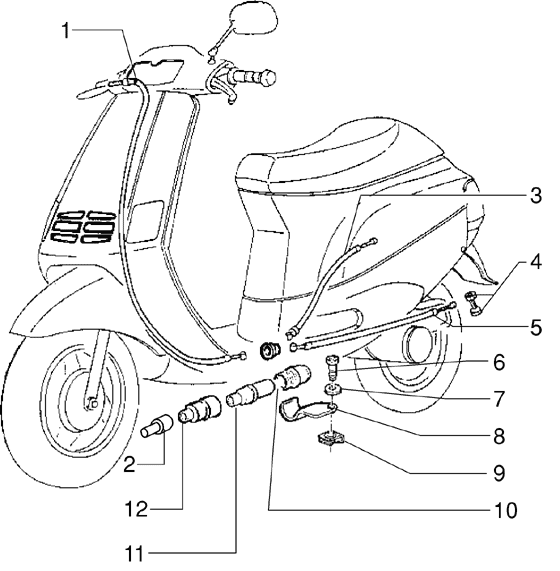 Zip Type 3 1993-2005 - Bowdenkabels