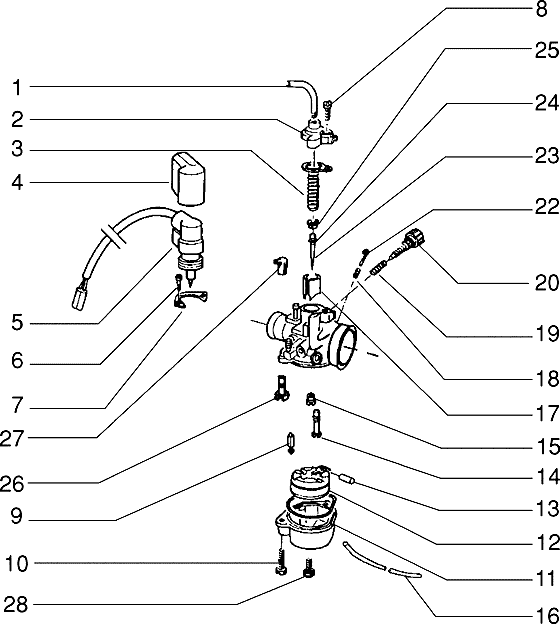 Zip Type 3 1993-2005 - Carburateur