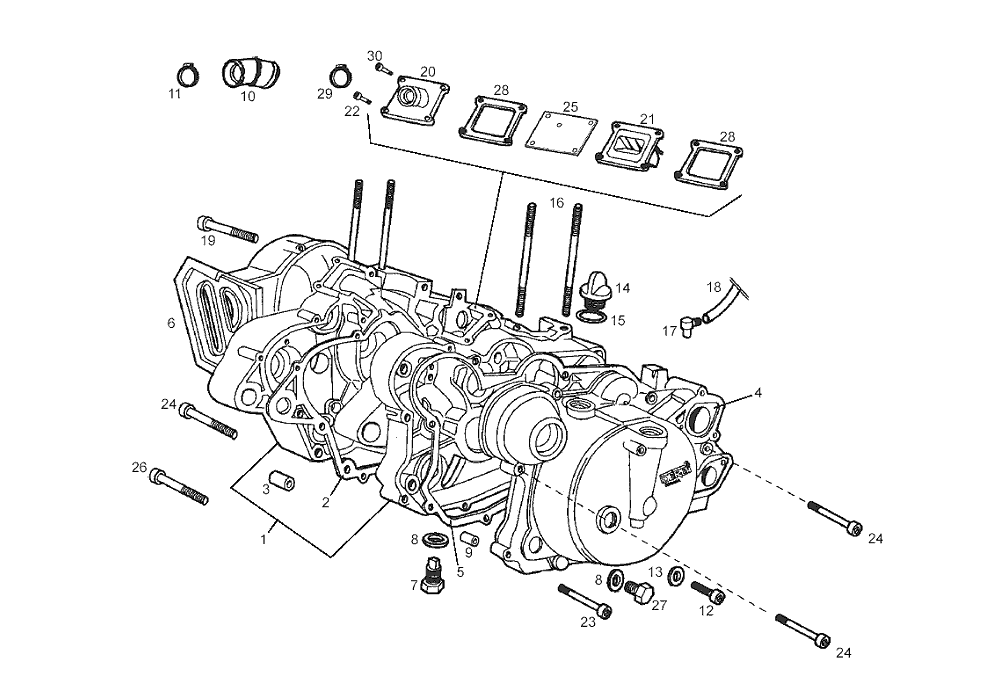Derbi Senda SM 50 2T 2ª ED X-Treme E2 2004-2005 - Carter