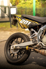 KRM Uitlaat Zwart 70-78cc Derbi