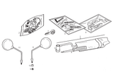 Derbi Senda SM 50 2T 2000-2001 – Spiegel Contactslot Boardgereedschap