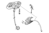 Derbi Senda SM 50 2T 2ª ED DRD 2002-2003 – Spiegel Kilometerteller Stuurbekleding