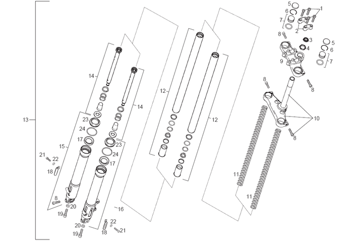 Derbi Senda SM 50 2T 2ª ED X-Treme E1 2003 – Vork