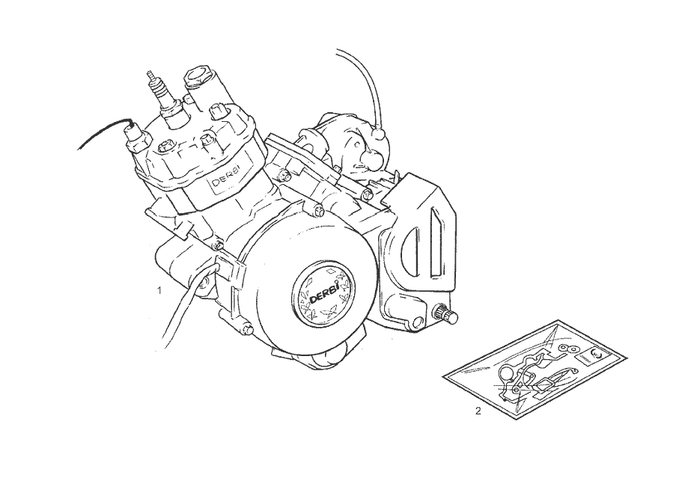 Derbi Senda SM 50 2T 2ª ED X-Treme E2 2005 – Motor