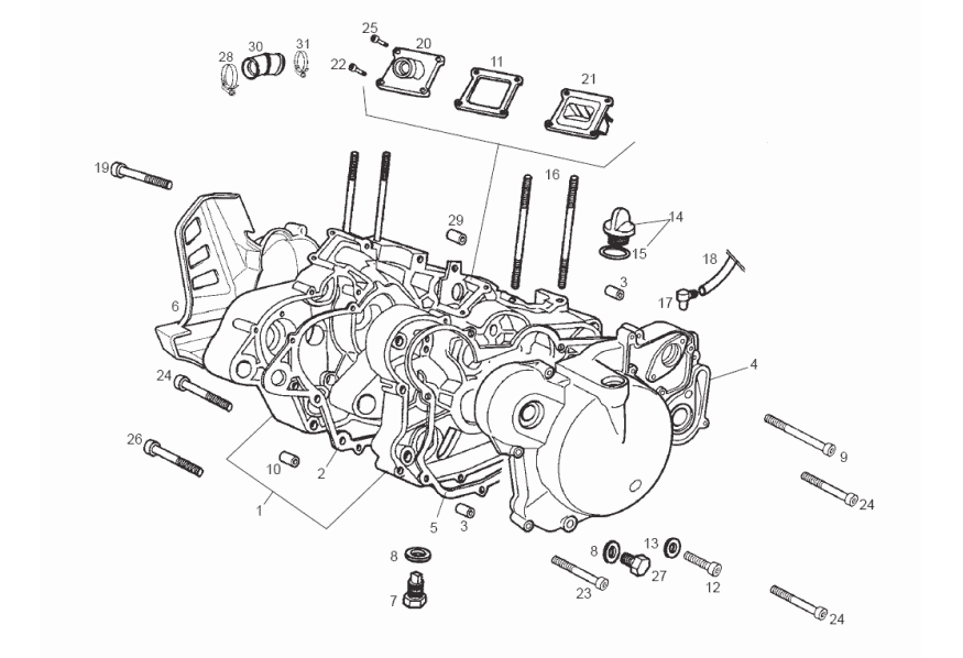Derbi Senda SM 50 2T 3ª ED X-Treme E2 2008 – Carter