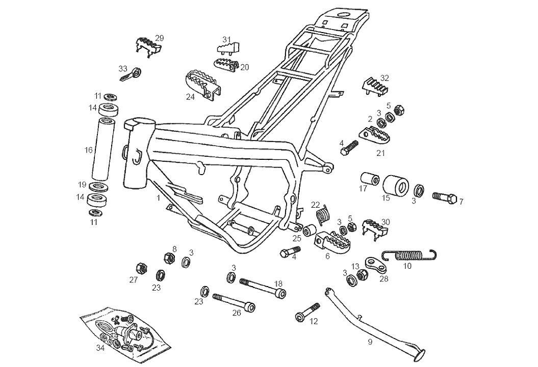 Derbi Senda SM 50 2T DRD Edition E2 2005 – Frame