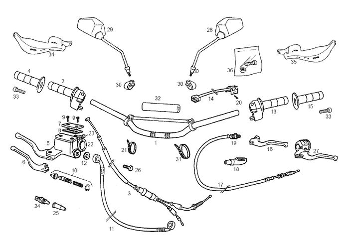 Derbi Senda SM 50 2T DRD Edition E2 2005 – Hoofdremcilinder Schakeleenheid