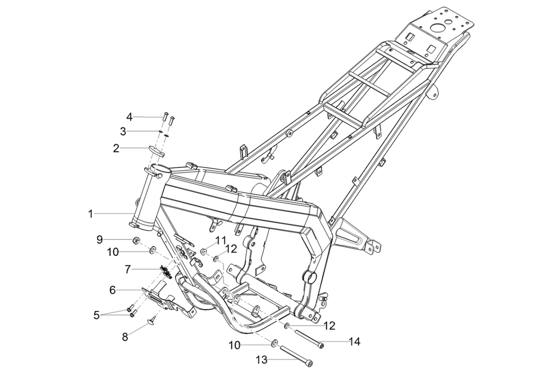 Derbi Senda SM 50 2T X-Treme E4 2019-2020 – Frame