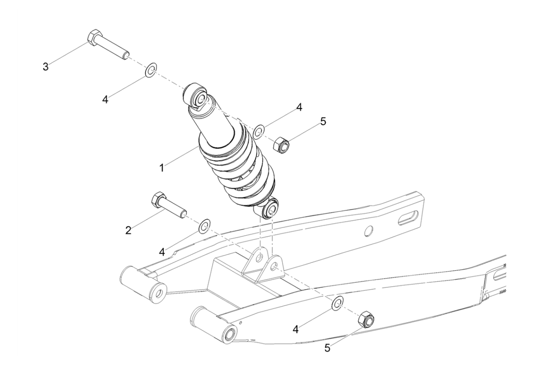 Derbi Senda SM 50 2T X-Treme E4 2019-2020 – Schokbreker Achter