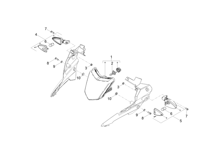 Derbi Senda SM 50 2T X-Treme Low Seat E4 2019 – Koplamp Knipperlicht Voor