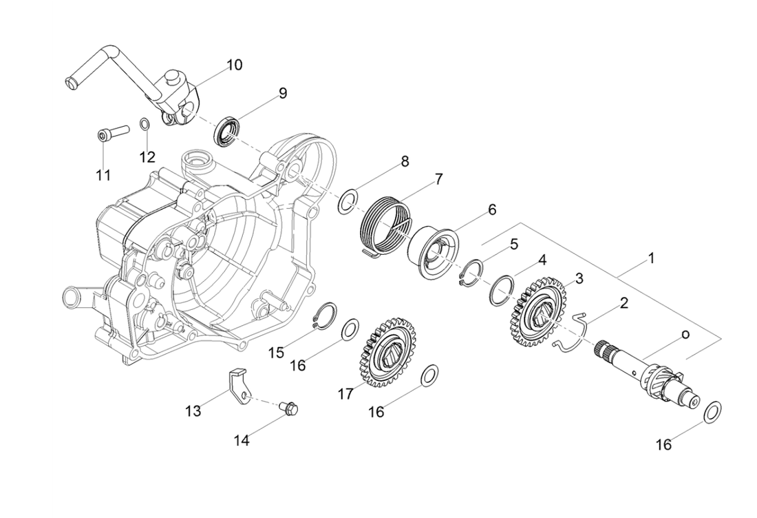 Derbi Senda SM 50 2T X-Treme Low Seat E4 2019 – Startmotor