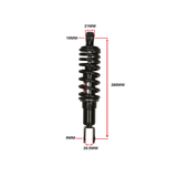 Achterschokbreker YSS Pro X Serie 260MM Zwart MBK Booster