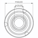 Uitlaatdemper Doppler 60MM Universeel Diverse Kleuren