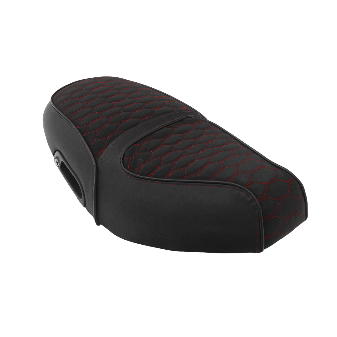 Fenom Seat Cover Alcantara Look Red Piaggio Zip Type 3
