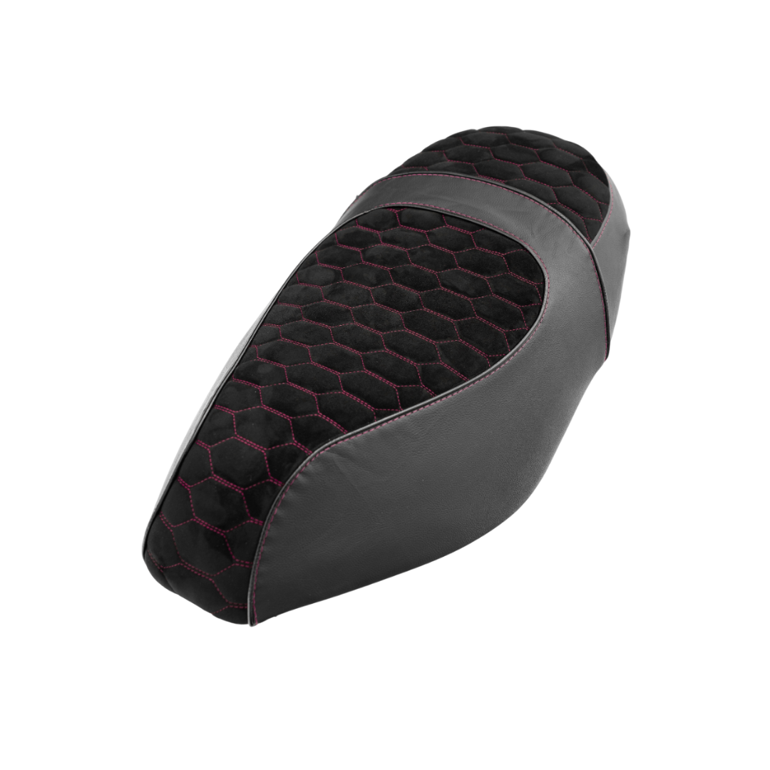 Couverture de selle alcantara look rose foncé piaggio zip