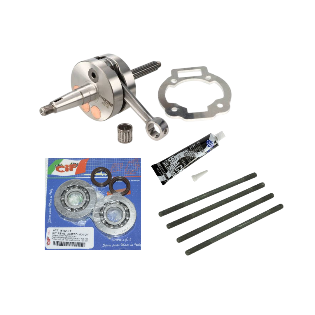 Revision Crankshaft 55mm Bundle Piaggio / Gilera 125-180cc 2 stroke