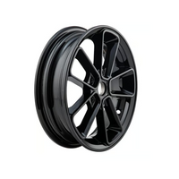 Rim Sip Series Pordoi 12 pouces brillant noir vespa sprint / zip sp