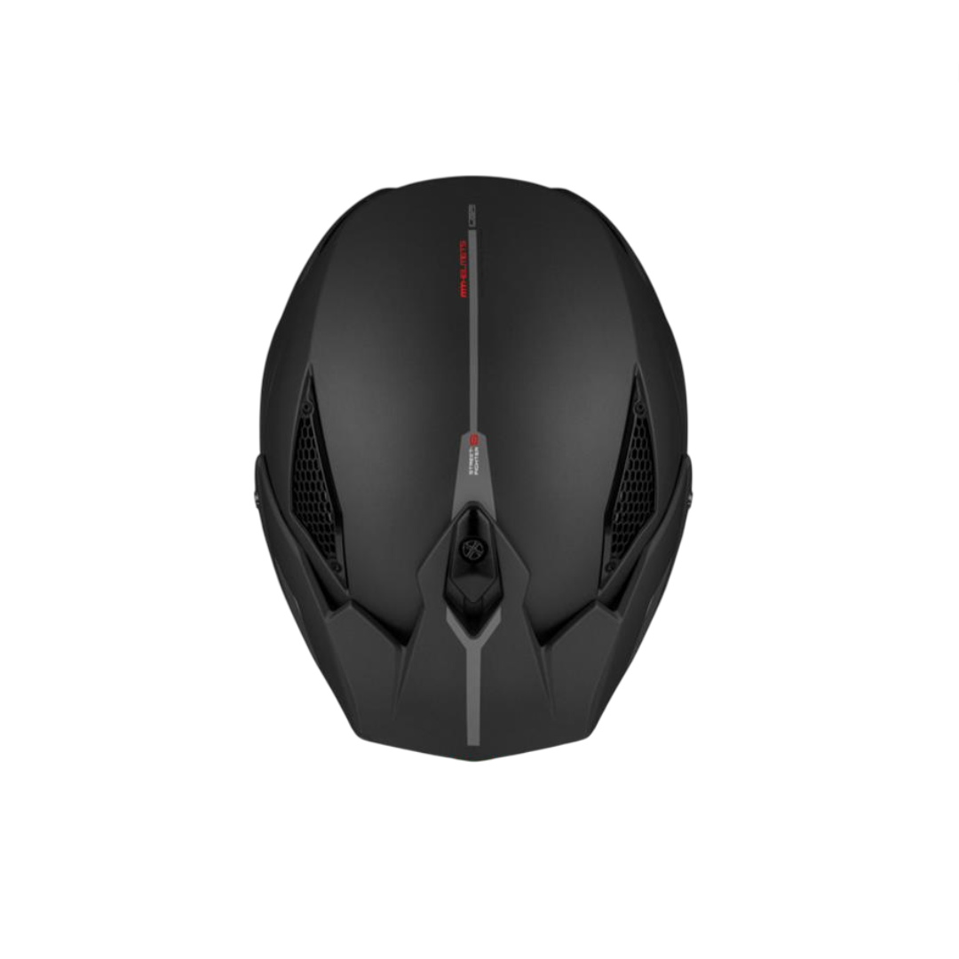 Helmet mt streetfighter sv stripe matt black
