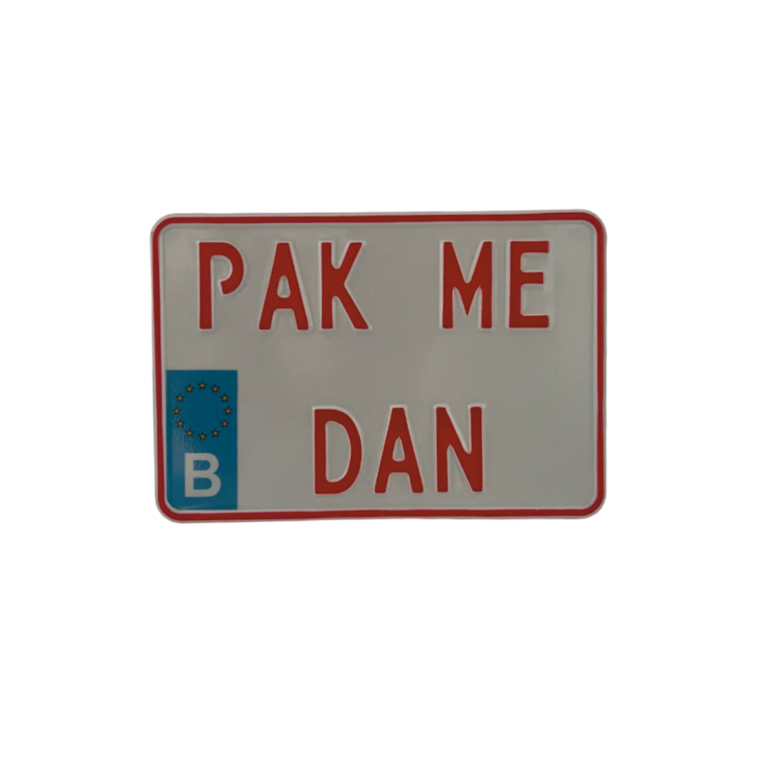 Then grab me license plate Belgium with license plate holder