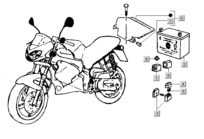 Gilera DNA 50 2T E1 2000-2001 – Accu