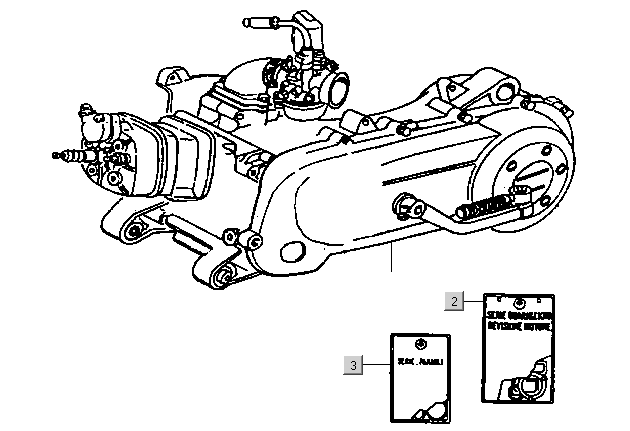 Gilera DNA 50 2T E1 2000-2001 – Motor
