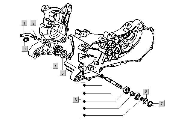 Gilera DNA 50 2T E1 2000-2001 – Waterpomp