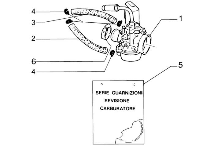 Gilera DNA 50 2T E2 2005 – Carburateur