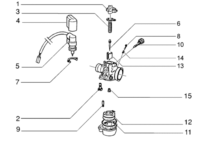 Gilera DNA 50 2T E2 2005 – Carburateur 2