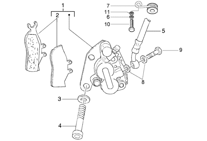 Gilera DNA 50 2T E2 2005 – Remklauw