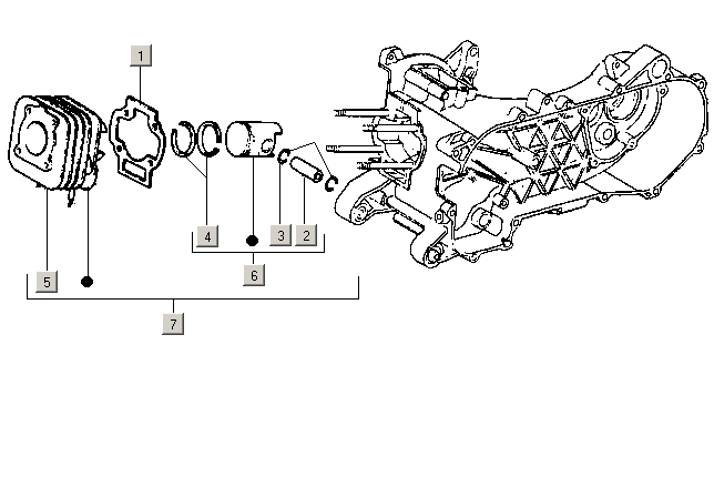 Gilera ICE 50 2T E2 2002-2005 – Cilinderkop