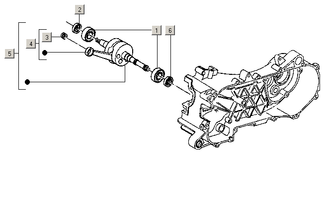 Gilera ICE 50 2T E2 2002-2005 – Krukas