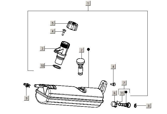 Gilera ICE 50 2T E2 2002-2005 – Olietank