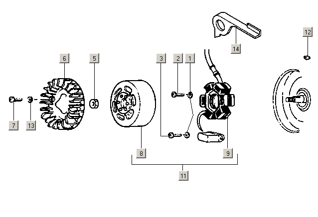 Gilera ICE 50 2T E2 2002-2005 – Ontsteking