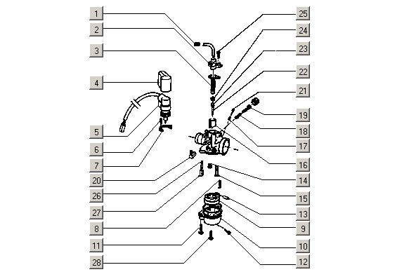 Gilera Stalker 50 2T E1 1998-2005 – Carburateuronderdelen