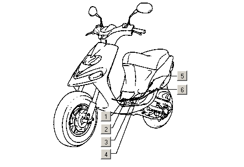 Gilera Stalker 50 2T E1 1998-2005 – Gaskabel Remkabel