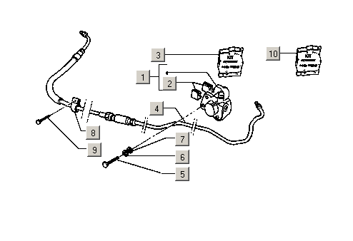 Gilera Stalker 50 2T E1 1998-2005 – Remleiding Remklauw Achter