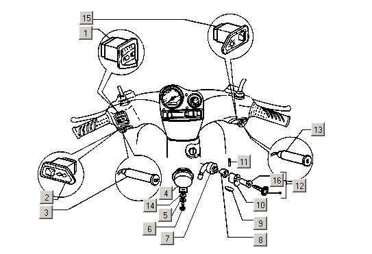 Gilera Stalker 50 2T E1 1998-2005 – Schakelaar Contactslot