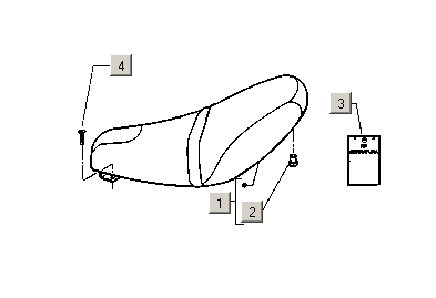 Gilera Stalker 50 2T E1 1998-2005 – Zadel Baggagedrager