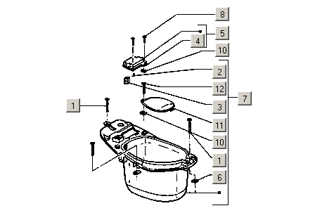 Gilera Stalker 50 2T E1 1998-2005 – Zadel Helmvak