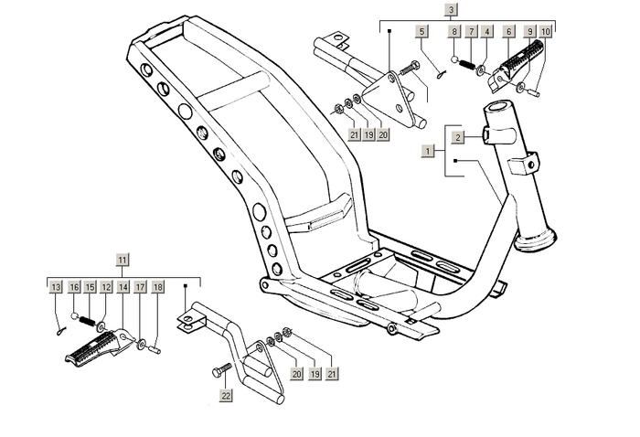 Gilera Stalker 50 2T E2 2005-2006 – Frame