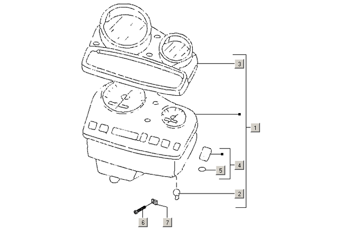 Gilera Stalker 50 2T E2 2005-2006 – Kilometerteller