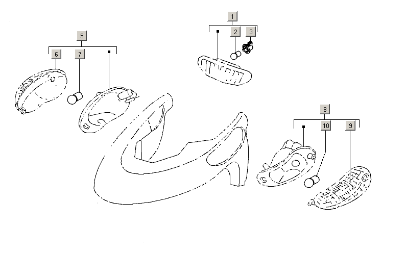 Gilera Stalker 50 2T E2 2005-2006 – Koplamp Knipperlicht Voor