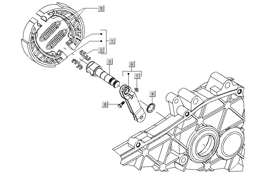 Gilera Stalker 50 2T E2 2005-2006 – Remschoen Achter