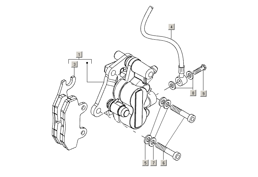 Gilera Stalker 50 2T E2 2005-2006 – Remsysteem