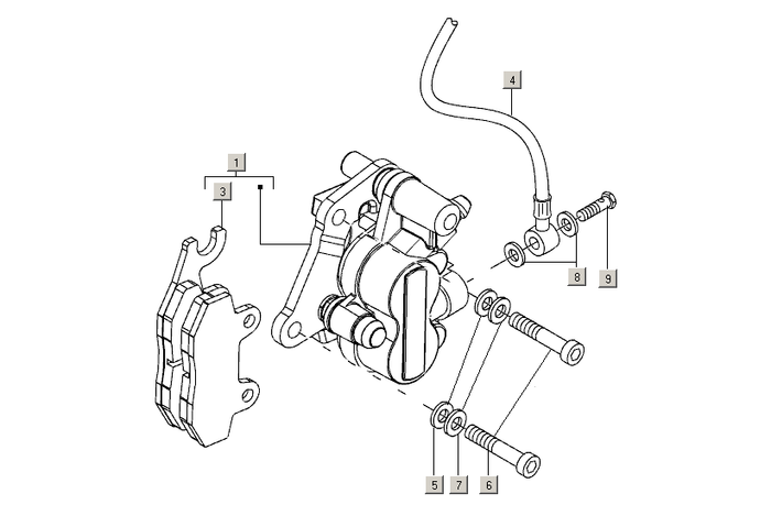 Gilera Stalker 50 2T E2 2005-2006 – Remsysteem