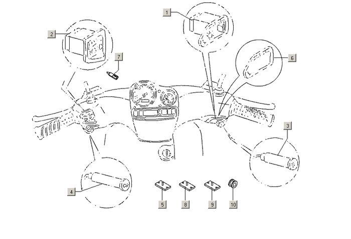 Gilera Stalker 50 2T E2 2005-2006 – Schakelaar