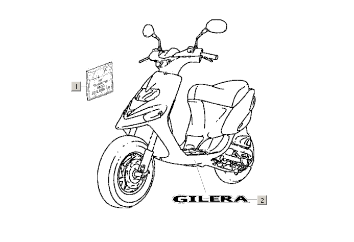 Gilera Stalker 50 2T E2 2005-2006 – Spoilersticker