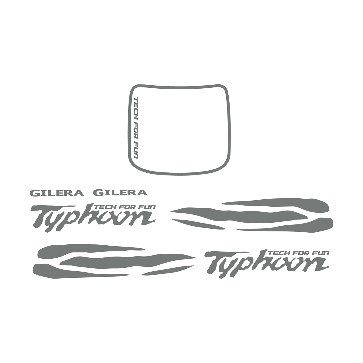 Stickerset Waves Piaggio / Gilera Typhoon