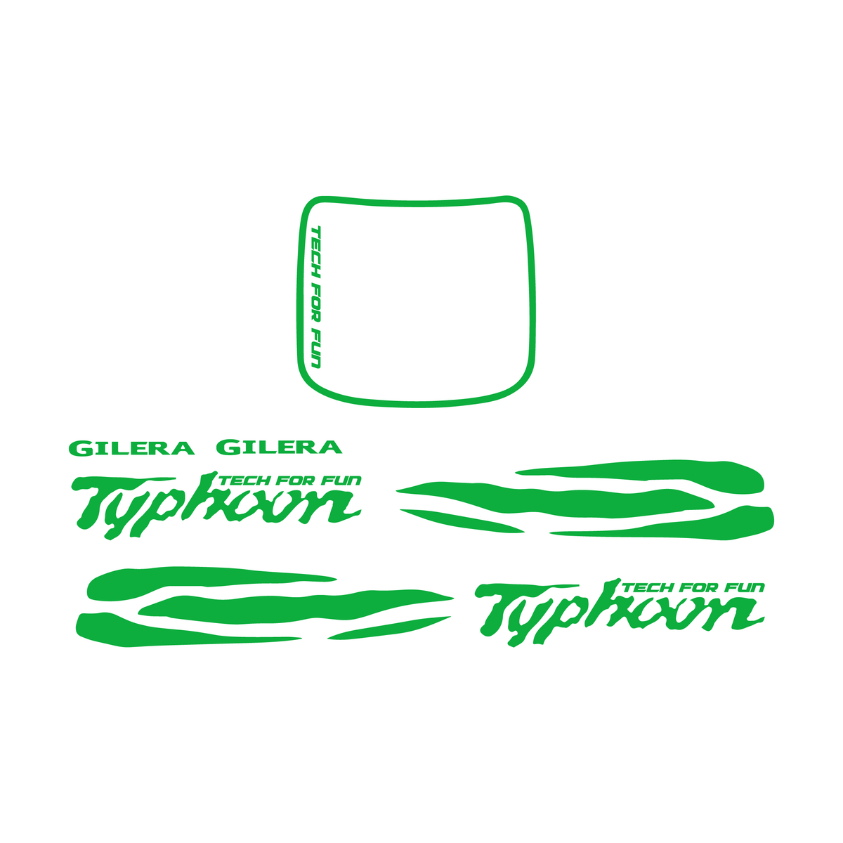 Stickerset Waves Piaggio / Gilera Typhoon