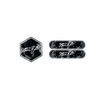 Logo de capot avant en carbone forgé + pack zip réflecteur